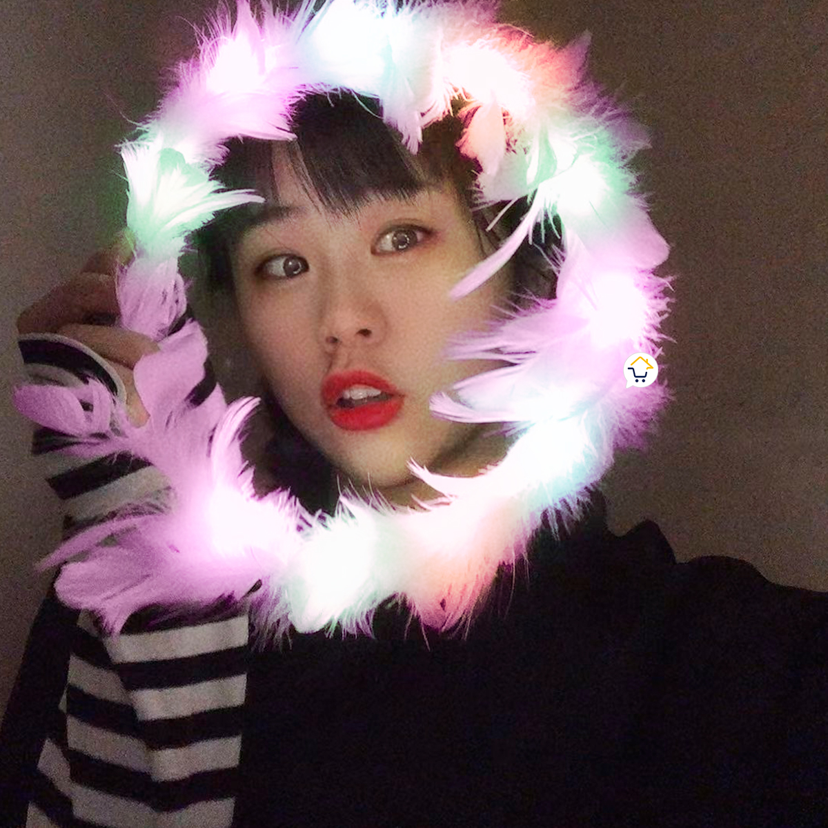 Miniatura 4 de Corona Plumas Aureola Angel TRS183RS